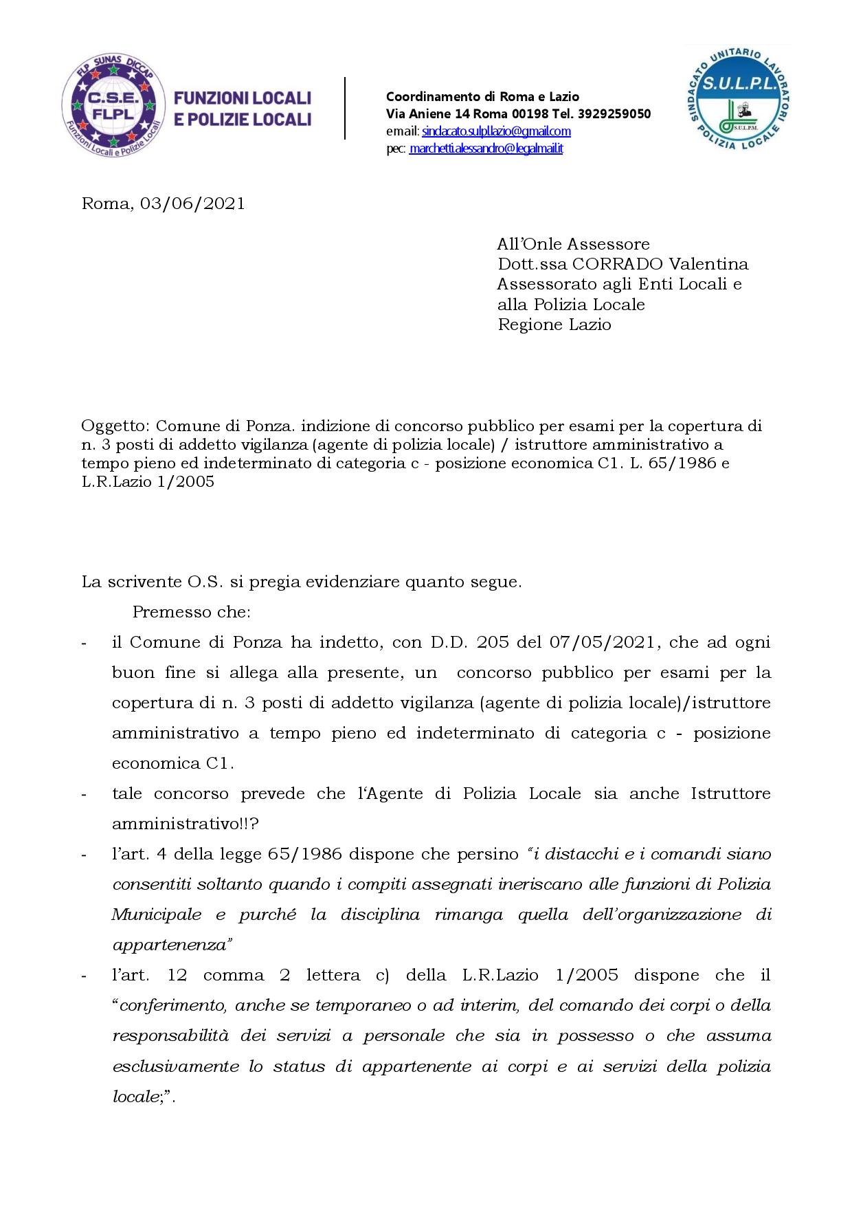 2021 06 03 nota Sulpl comune Ponza page 001