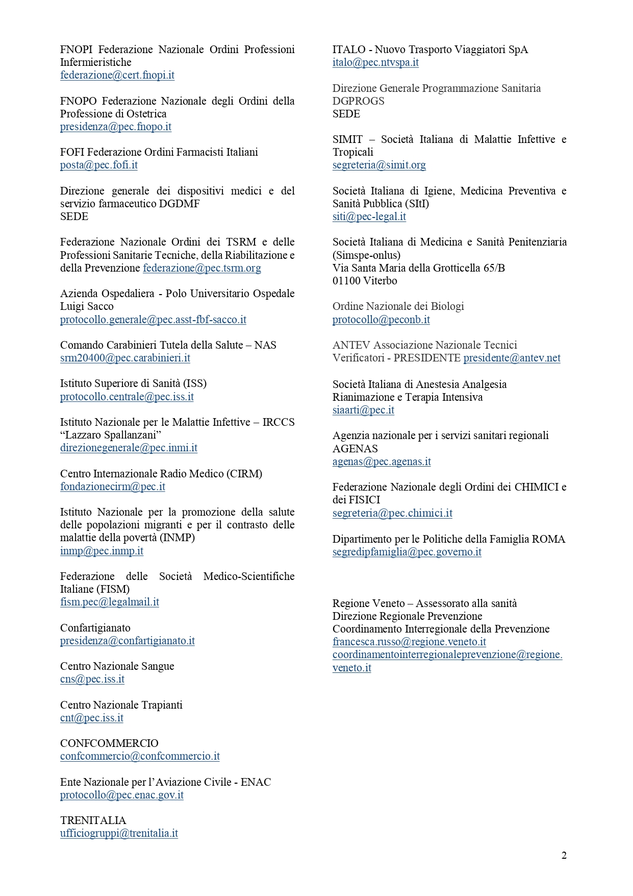 CIRCOLARE MINISTERO SALUTE page 0002
