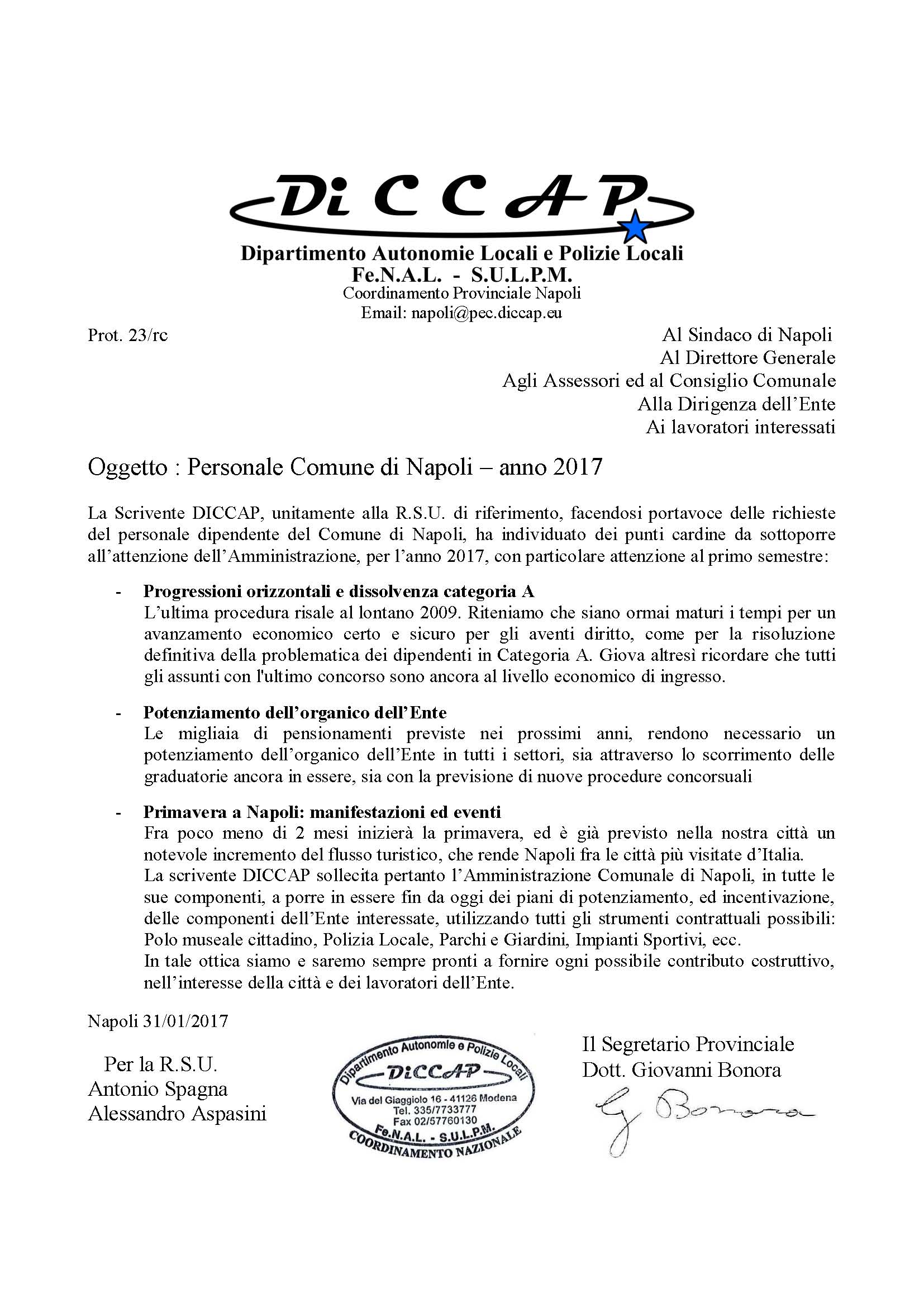 nota diccap comune di napoli